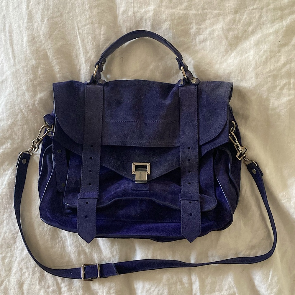 PS1 Blue Suede Proenza schouler bag